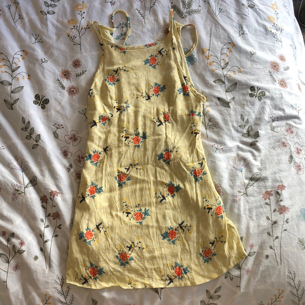 Urban outfitters yellow mini mini dress
